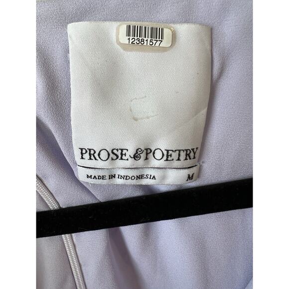 Prose & Poetry Women's Christina Floral Faux Wrap Dress Purple SZ M, Spring - Picture 4 of 6